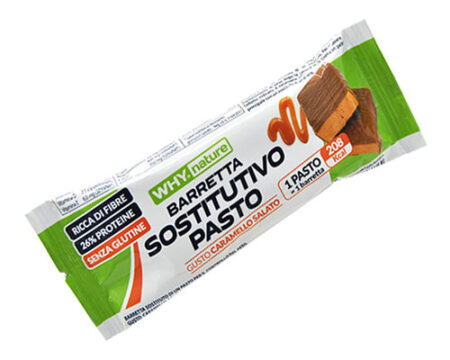 Why Nature Barretta Sostitutivo Pasto Gusto Caramello Salato 60 g.