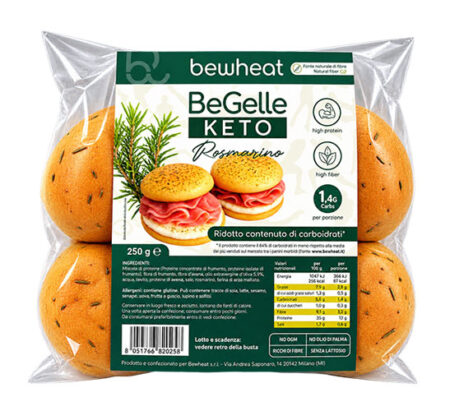 Home 23 Bewheat Begelle Keto al Rosmarino 5 X 50 g.