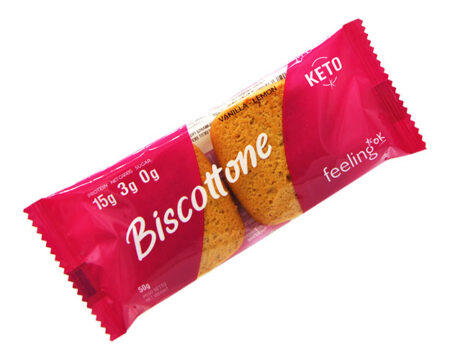 FeelingOK Biscottone Vaniglia e Limone Keto + Protein 2 X 25 g.