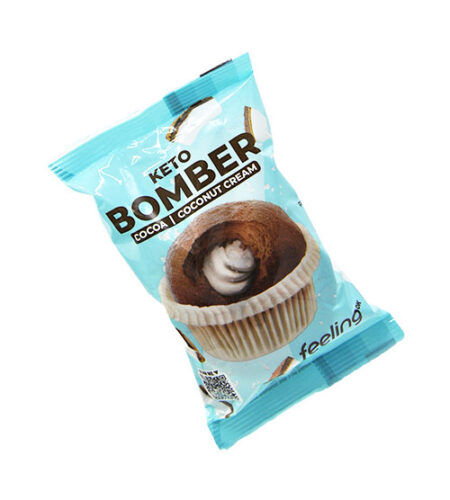 Home 36 FeelingOK Bomber Keto Crema Cocco 50 g.
