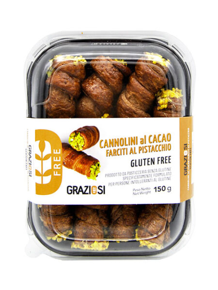 Home 78 Laboratorio Graziosi Cannoli al Cacao Farciti Pistacchio Senza Glutine 150 g.