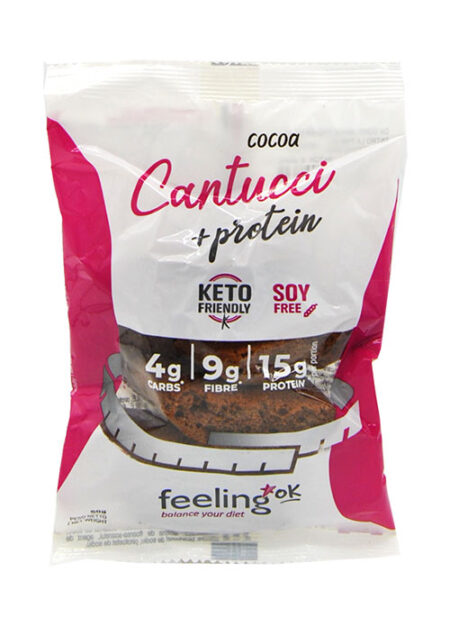 FeelingOK Cantucci Cacao Keto + Protein 50 g.