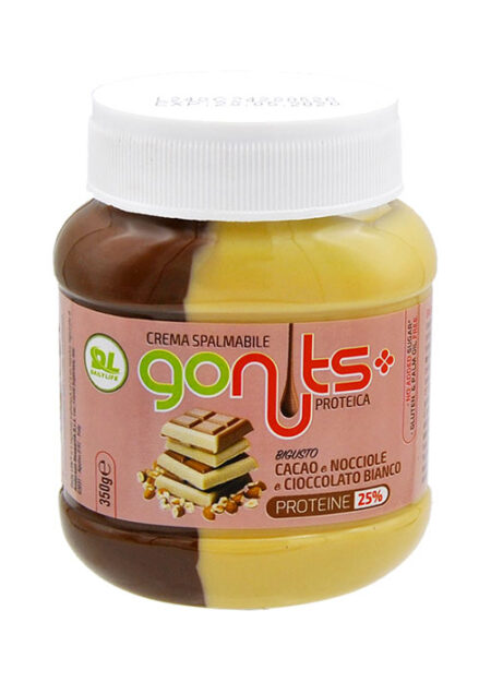 Daily Life Gonuts! Crema Proteica Cacao Nocciole Cioccolato Bianco 350 g.