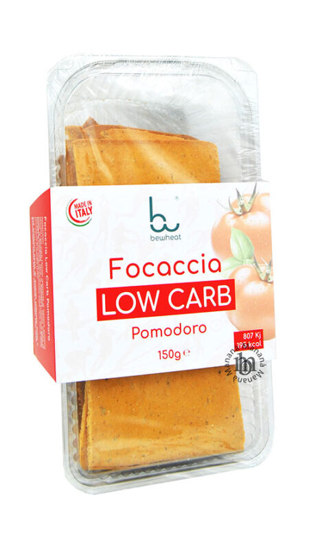 Bewheat Focaccia Low Carb Pomodoro 150 g.