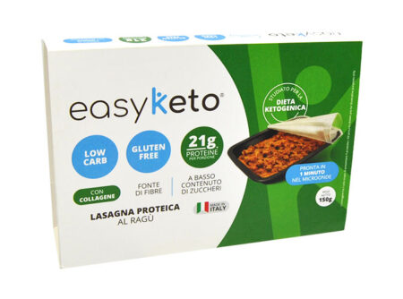 Easy Keto Lasagna Low-carb Proteica al Ragù Senza Glutine 150 g.