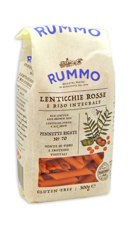 Pennette Rigate di Lenticchie Rosse e Riso Integrale 300 g.