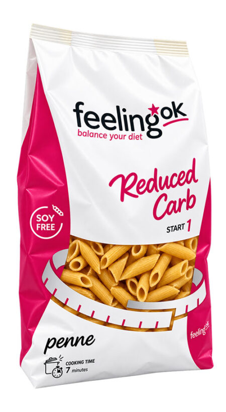 FeelingOK Pasta Low-carb Penne + Protein 500 g.