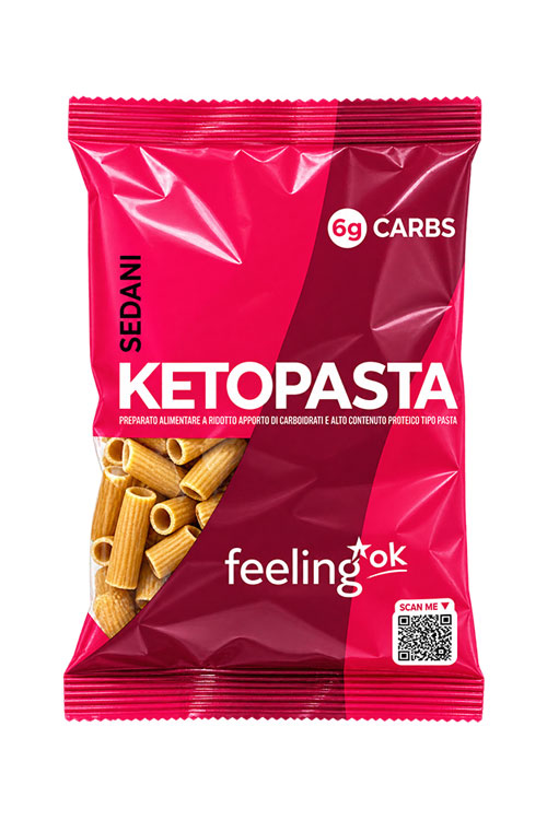 FeelingOK Ketopasta Sedani 50 g. 1 FeelingOK Ketopasta Sedani 50 g.