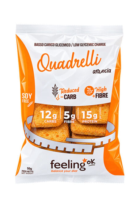 FeelingOK Quadrelli + Fibre Arancia 50 g.