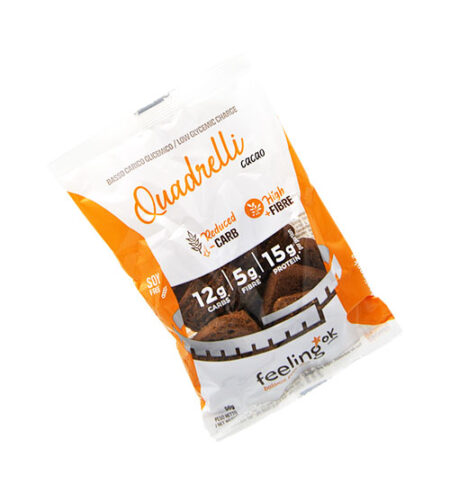 FeelingOK Quadrelli + Fibre Cacao 50 g.