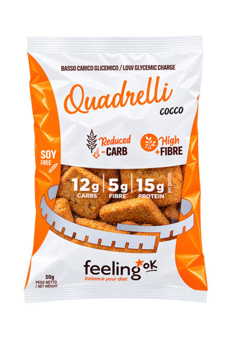 FeelingOK Quadrelli + Fibre Cocco 50 g.