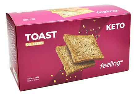 FeelingOK Toast ai Semi Keto + Protein 4 X 40 g.