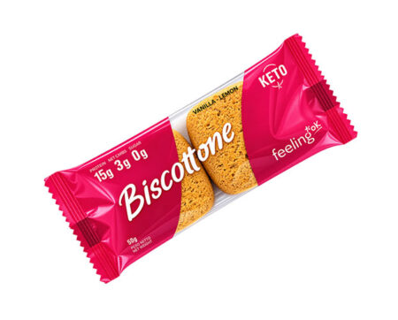 FeelingOK Biscottone Vaniglia e Limone Keto + Protein 2 X 25 g.