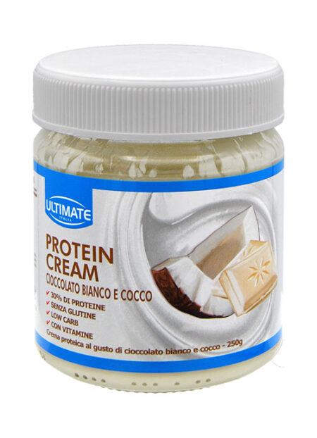Ultimate Protein Cream Cioccolato Bianco e Cocco 250 g.