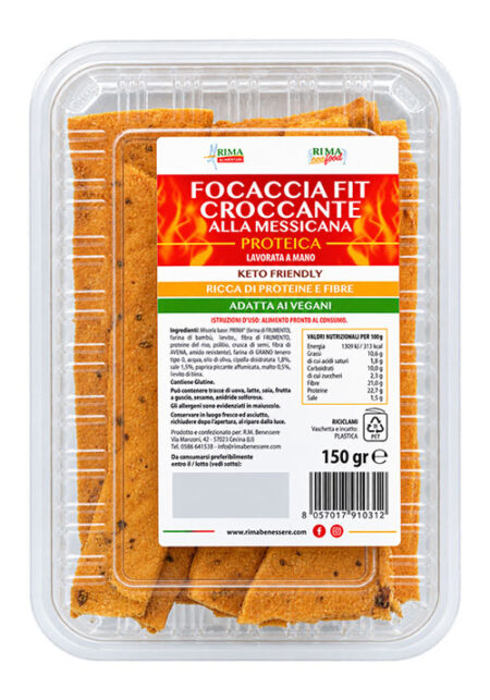 RiMa Focaccia Fit Croccante alla Messicana 150 g.