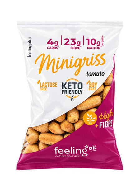 FeelingOK Minigriss Pomodoro Keto + Fibre 50 g.