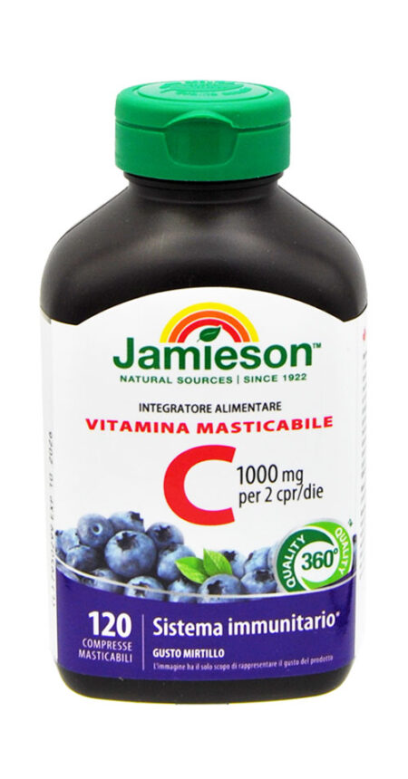 Vitamina C Masticabile Lampone 120 Compresse