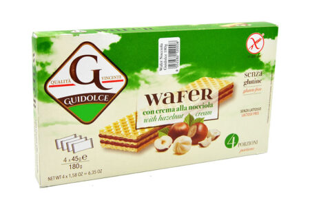 Wafer alla Nocciola Senza Glutine 4 x 45 g.