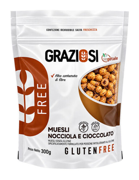 Laboratorio Graziosi Muesli Nocciola e Cioccolato Senza Glutine 300 g.