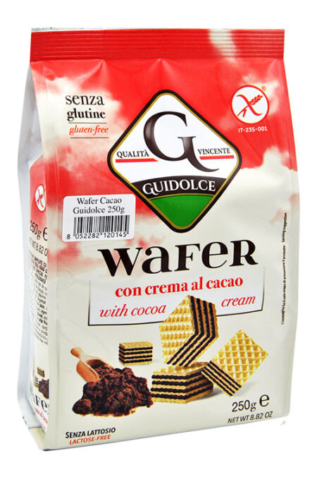 Wafer al Cacao Senza Glutine 250 g.
