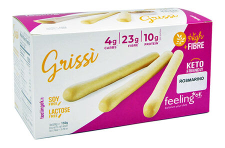 Grissì al Rosmarino Keto + Fibre 150 g.