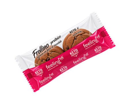 FeelingOK Frollino al Cacao con Gocce di Cioccolato Keto + Protein 50 g.