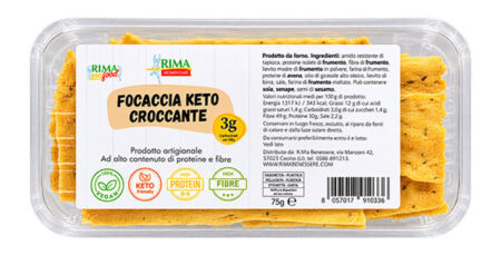Focaccia Keto Croccante 75 g.