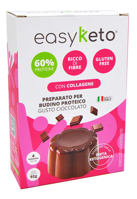 Easy Keto Preparato per Budino Proteico al Cioccolato 4 X 23 g.
