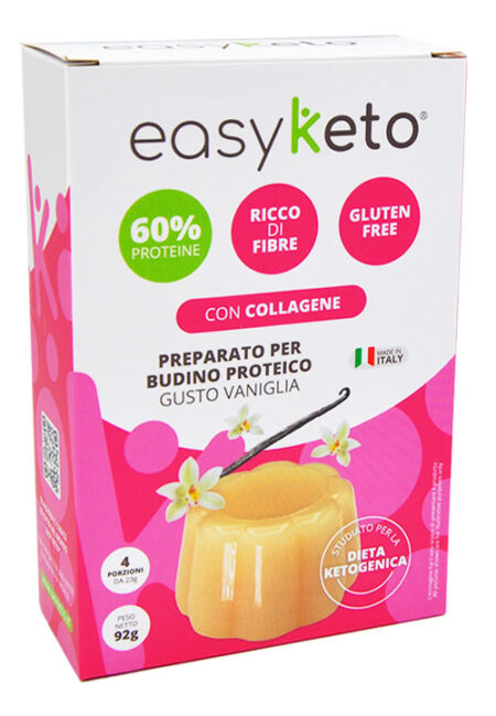 Easy Keto Preparato per Budino Proteico alla Vaniglia 4 X 23 g.