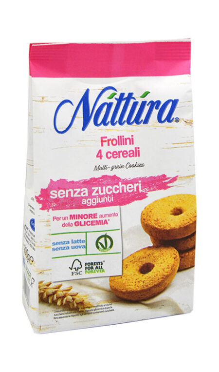 Nattura Frollini 4 Cereali Senza Zuccheri Aggiunti 200 g.