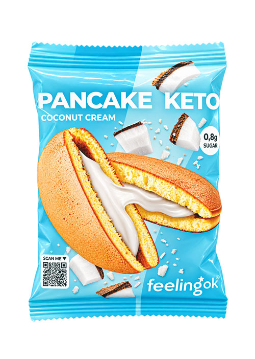 FeelingOK Pancake Keto Coconut Cream 50 g. 1 FeelingOK Pancake Keto Coconut Cream 50 g.