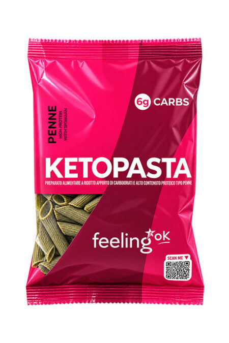 FeelingOK Ketopasta Penne con Spinaci 50 g.