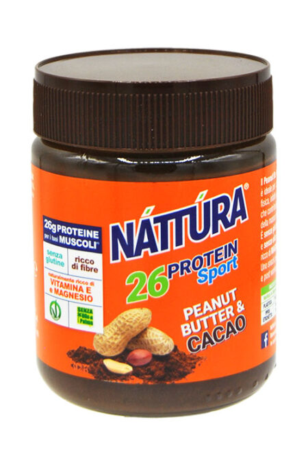 Home 2 Nattura 26 Protein Sport Burro d'Arachidi con Cacao 250 g.