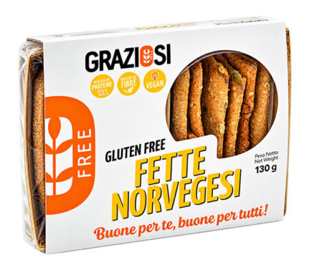 Laboratorio Graziosi Fette Norvegesi Senza Glutine 130 g.