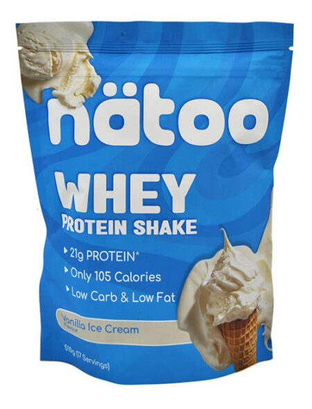 Natoo Whey Protein Shake Vanilla Ice Cream 510 g.