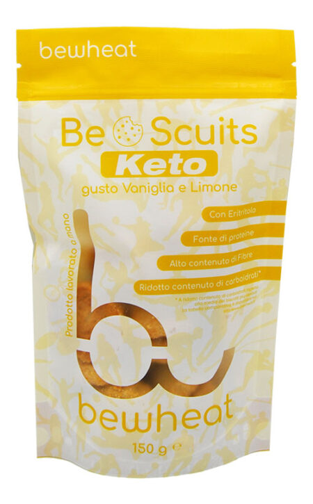 Bewheat BeScuits Biscotti Keto Vaniglia e Limone 150 g.
