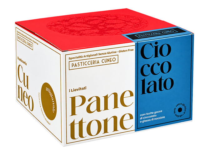 Pasticceria Cuneo Panettone Gocce Cioccolato Senza Glutine 400 g. 1 Pasticceria Cuneo Panettone Gocce Cioccolato Senza Glutine 400 g.